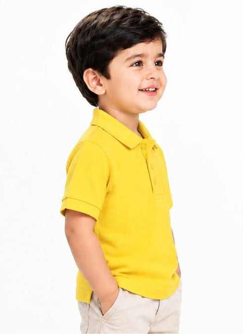 C&A BABY CLUB PREMIUM POLO SHIRT FOR BOYS | YELLOW