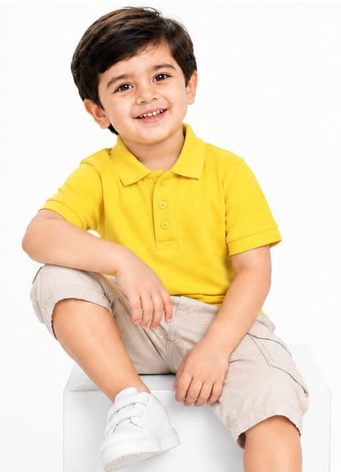 C&A BABY CLUB PREMIUM POLO SHIRT FOR BOYS | YELLOW