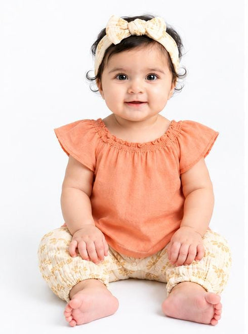 ZARA BABY KIDS T-SHIRT | PEACH