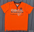 C&A ORANGE V-NECK T-SHIRT WITH FRONT GRAPHIC | ORANGE