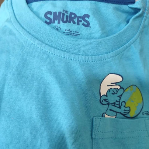 THE SMURFS KIDS PREMIUM POCKET T-SHIRT | BLUE