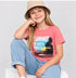 TEX SPORT KIDS GIRLS PINK GRAPHIC T-SHIRT | LIGHT PICK