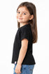 LEFTIES GIRLS BASIC CREW NECK T-SHIRT – BLACK