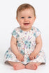HEMA Premium Baby Girl Floral Print Party Frock | Elegant Flutter Sleeve Dress