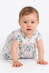 HEMA Premium Baby Girl Floral Print Party Frock | Elegant Flutter Sleeve Dress