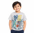 F&F BOYS KIDS GRAPHIC PRINT T-SHIRT | GREY
