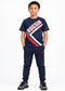 DEMIX PREMIUM KIDS T-SHIRT RUSSIA PRINT | NAVY BLUE