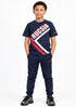 DEMIX PREMIUM KIDS T-SHIRT RUSSIA PRINT | NAVY BLUE