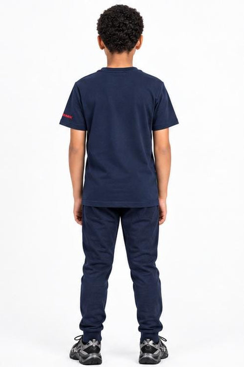 DEMIX PREMIUM KIDS T-SHIRT RUSSIA PRINT | NAVY BLUE