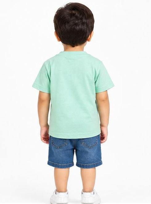 ZARA KIDS PREMIUM STYLISH CASUAL T-SHIRT | MINT GREEN