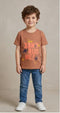 ALL BASICS KIDS BOYS T-SHIRT | BROWN
