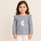 VERTBAUDET KIDS PREMIUM GREY UNICORN PRINT FULL SLEEVE T-SHIRT | GREY