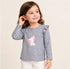 VERTBAUDET KIDS PREMIUM GREY UNICORN PRINT FULL SLEEVE T-SHIRT | GREY
