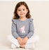 VERTBAUDET KIDS PREMIUM GREY UNICORN PRINT FULL SLEEVE T-SHIRT | GREY