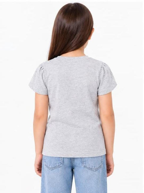 ZARA KIDS PREMIUM GREY T-SHIRT FOR GIRLS AGED | GREY