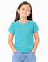 ZARA KIDS PREMIUM GIRLS SOLID AQUA BLUE T-SHIRT