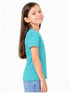 ZARA KIDS PREMIUM GIRLS SOLID AQUA BLUE T-SHIRT