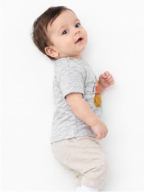 C&A KIDS PREMIUM BABY BOY LEOPARD PRINT T-SHIRT –