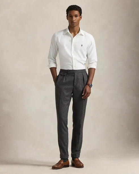 White Polo Ralph Lauren Oxford shirt – premium quality, soft fabric, and perfect fit.