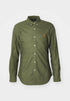 POLO RALPH LAUREN SLIM FIT OXFORD SHIRT | OLIVE GREEN