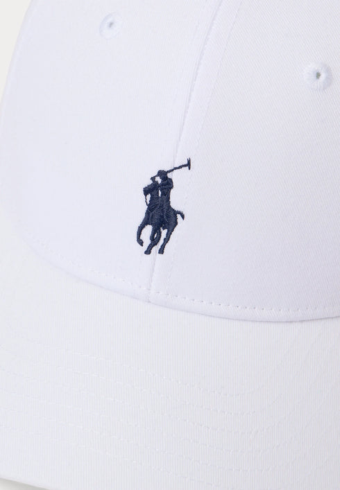 POLO RALPH LAUREN SMALL PONY BASEBALL CAP | WHITE