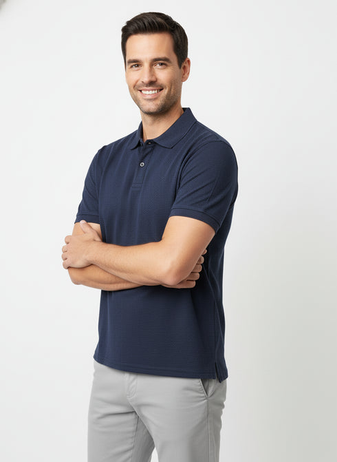 CELIO MENS PERIMUM POLO SHIRT | NAVY BLUE