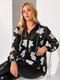 ZINNIA WOMEN'S PREMIUM BUTTON-UP CASUAL SHIRT | BLACK
