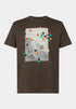 ESPRIT MEN T-SHIRT FRONT PRINT | BROWN