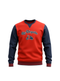 LA VESPITA EMBROIDERED SWEATSHIRT-RED & NAVY
