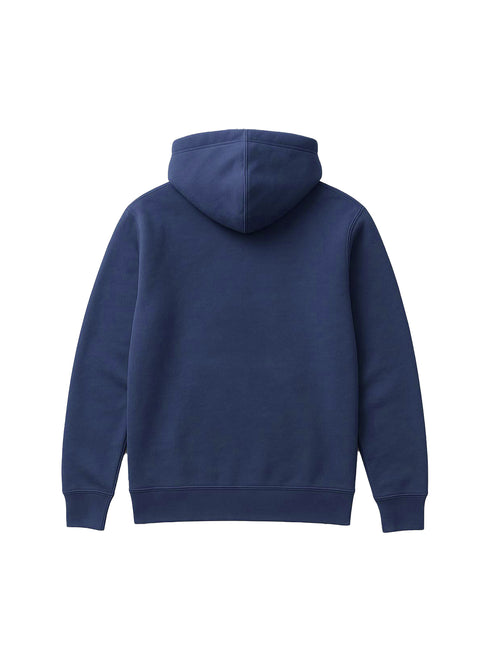 PETROL INDUSTRIES PREMIUM HOODIE RETRO LOGO PULLOVER-NAVY BLUE