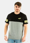 PUMA COLORBLOCKED ACTIVE T SHIRT | GREY