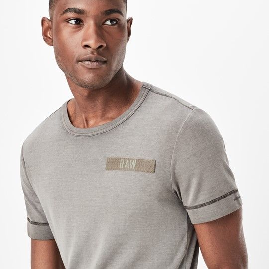 G-STAR RAW MEN’S PREMIUM CREW NECK T-SHIRT | GREY
