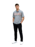 CAPTIVATING STRIPED POLO WITH U LOGO | GREY