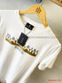 Balmain Paris white men's t shirt with a classic round neck.