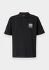HUGO BOSS DUSPLITY POLO SHIRT | BLACK