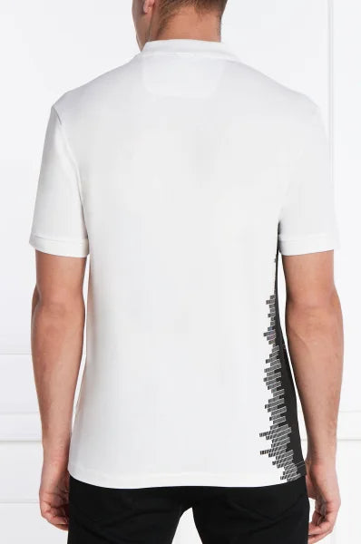 HUGO BOSS REGULAR-FIT SHORT SLEEVE COTTON PIQUE POLO SHIRT | WHITE