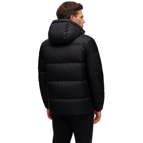 HUGO BOSS MEN’S PUFFER JACKET - PREMIUM WINTER OUTER WEAR | BLACK