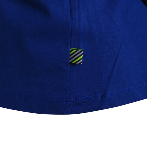 Blue Black Dot Milano Address T-Shirt, stylish and comfortable for men.