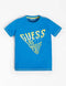 Guess Kids T-Shirt in Blue – Premium cotton short-sleeve tee for boys & girls. Soft, stylish, and perfect for everyday wear. Shop now for trendy kids' t-shirts!