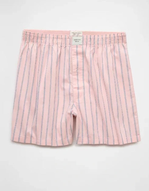 AMERICAN EAGLE pink striped boxer shorts for men