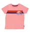 BIG STAR multicolor boys' t shirt in pink with a round neck design.