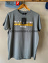 Balmain Paris grey men's t shirt with a classic round neck.
