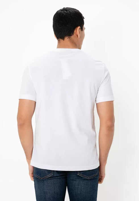 CALVIN KLEIN JEANS SLIM FIT MONO LOGO TEE SHIRT | WHITE