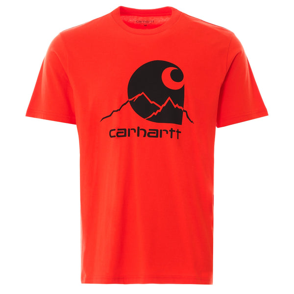 CARHARTT WIP S/S RELAXED FIT SHORT SLEEVE SCRIPT T-SHIRT | RED