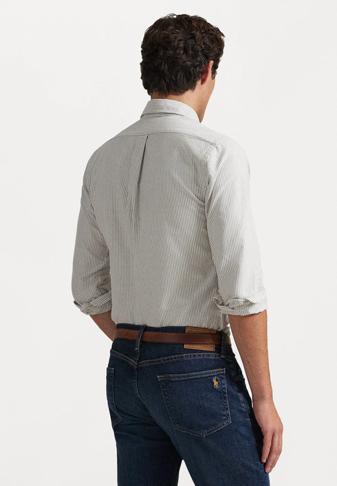 POLO RALPH LAUREN SLIM FIT OXFORD SHIRT | PALE RUSSET / WHITE