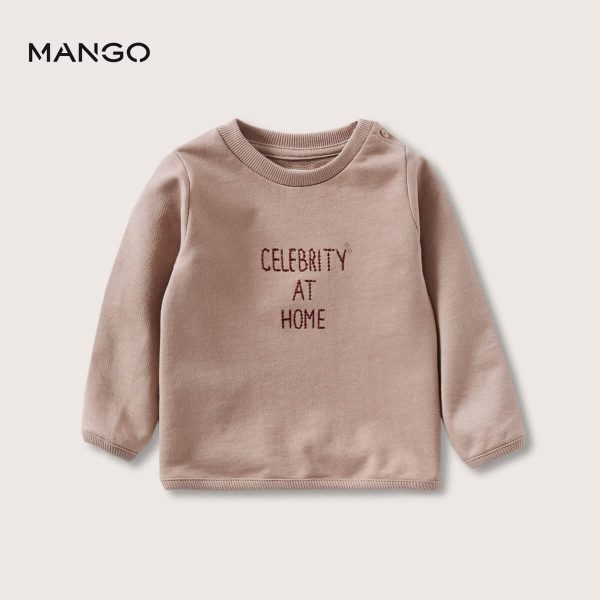 MANGO PASTEL PINK CELEBRITY AT HOME SWEATSHIRT | KIDS