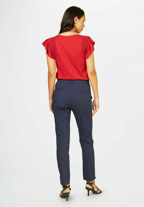 CONBIPEL SMOCK STICH - PRINT T- SHIRT | RED