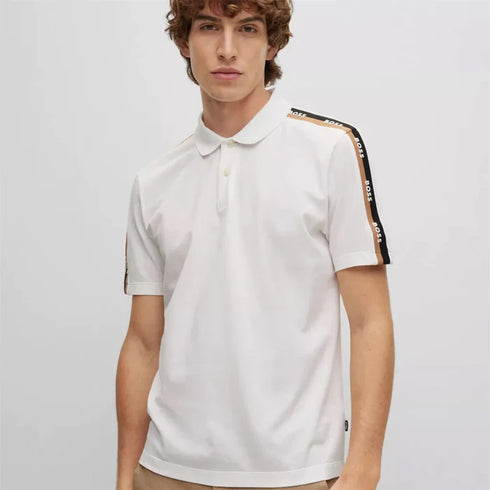 HUGO BOSS PARLAY 175 POLO SHIRT | WHITE