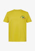 ESPRIT MEN T-SHIRT PRINT REGULER | DUSTY YELLOW