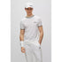 HUGO BOSS X MATTEO BERRETTINI LOGO CREW-NECK T-SHIRT WITH SIGNATURE STRIPES | WHITE